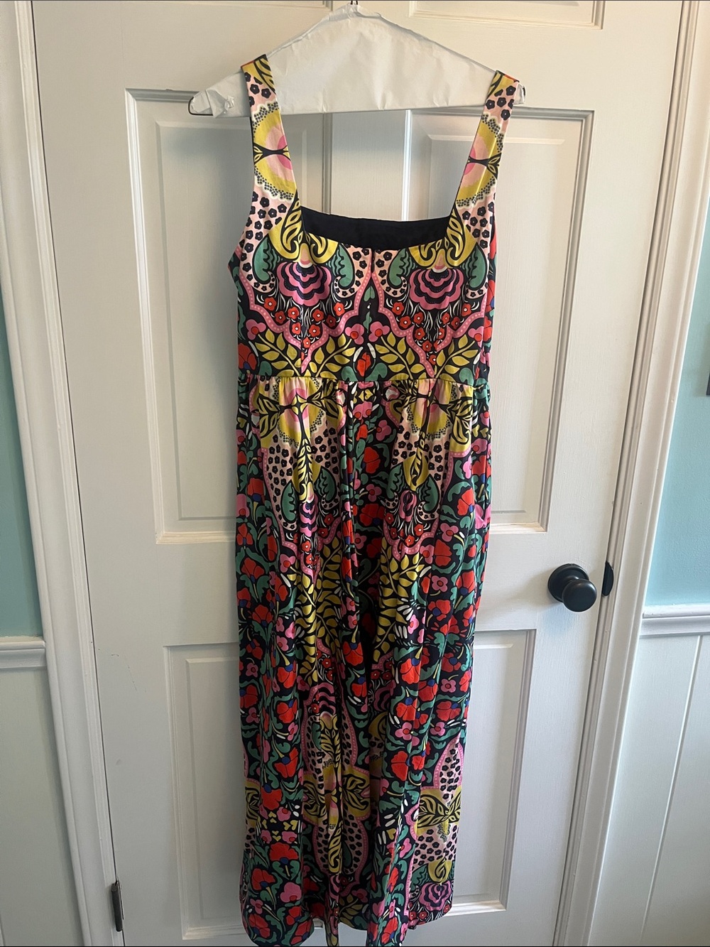 Boden Multicolor Floral Maxi Dress in Black, Pink, Red, Yellow & Green - Picture 3 of 3